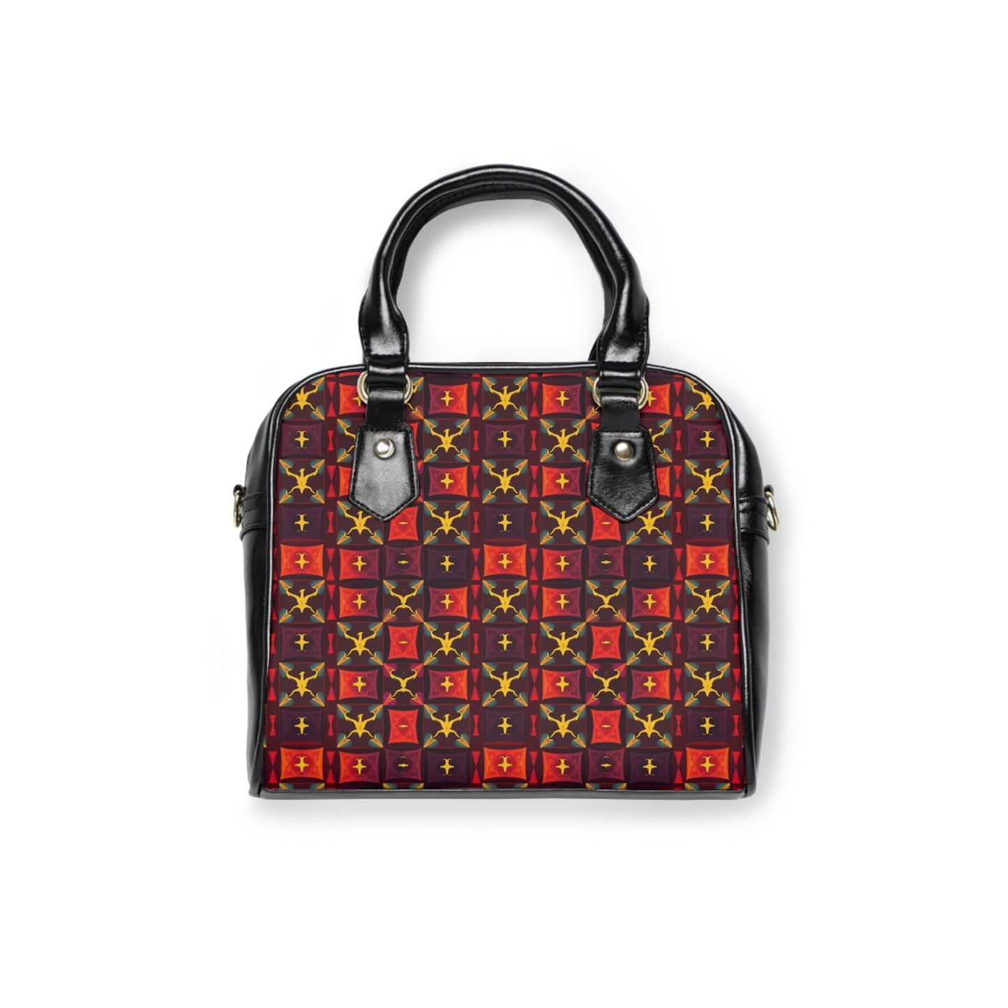 Shoulder Handbag, Sagittarius, Zodiac v1, Shapes Pattern
