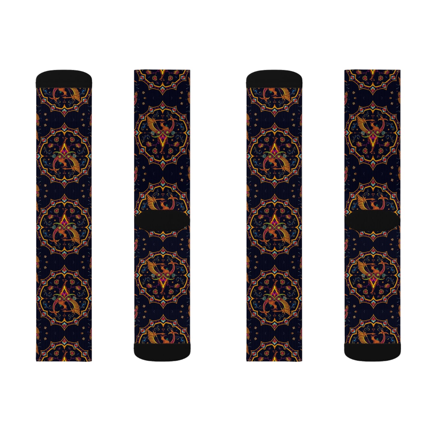 Sublimation Socks, Sagittarius, Zodiac v2, Jewel Pattern