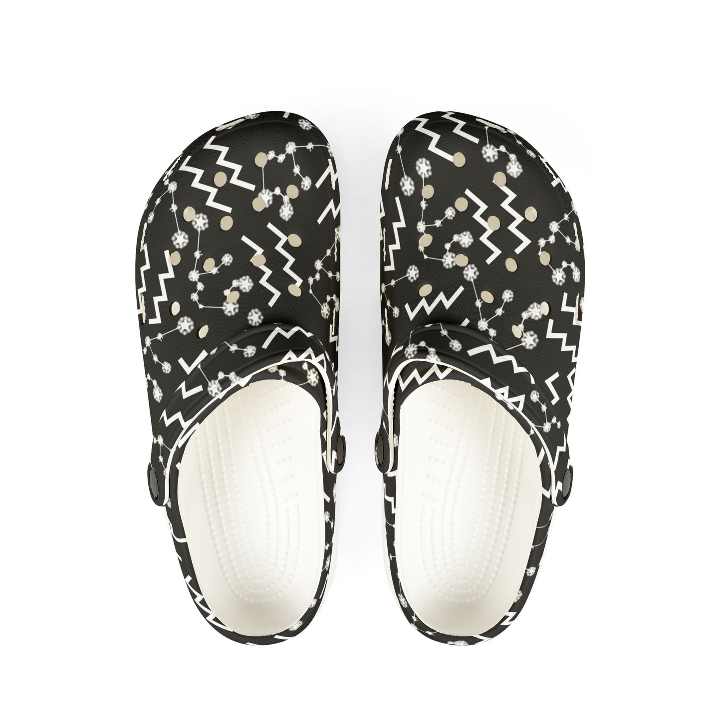 EVA Foam Rubber Shoes (AOP), Material 100% EVA, Aquarius Zodiac Design