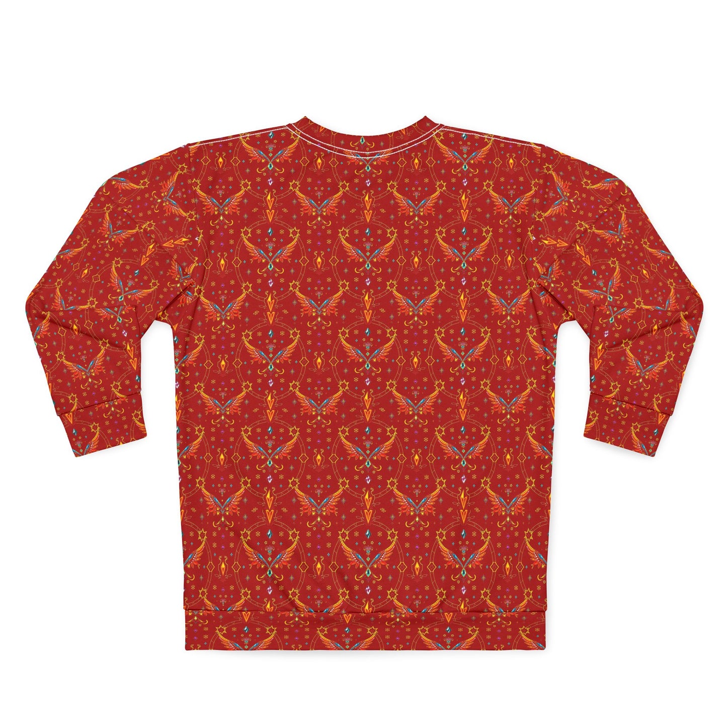 Unisex Sweatshirt (AOP), Sagittarius, Zodiac v1, Jewel Pattern