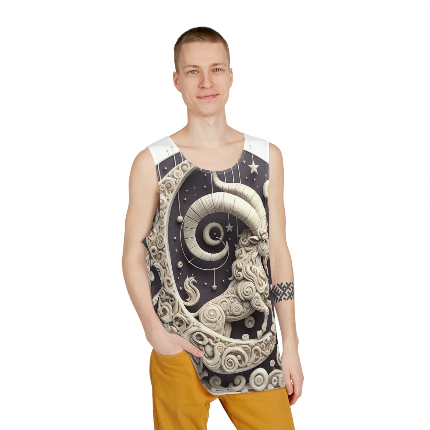 Men's Tank (AOP), Regular fit, Capricorn Zodiac Sign
