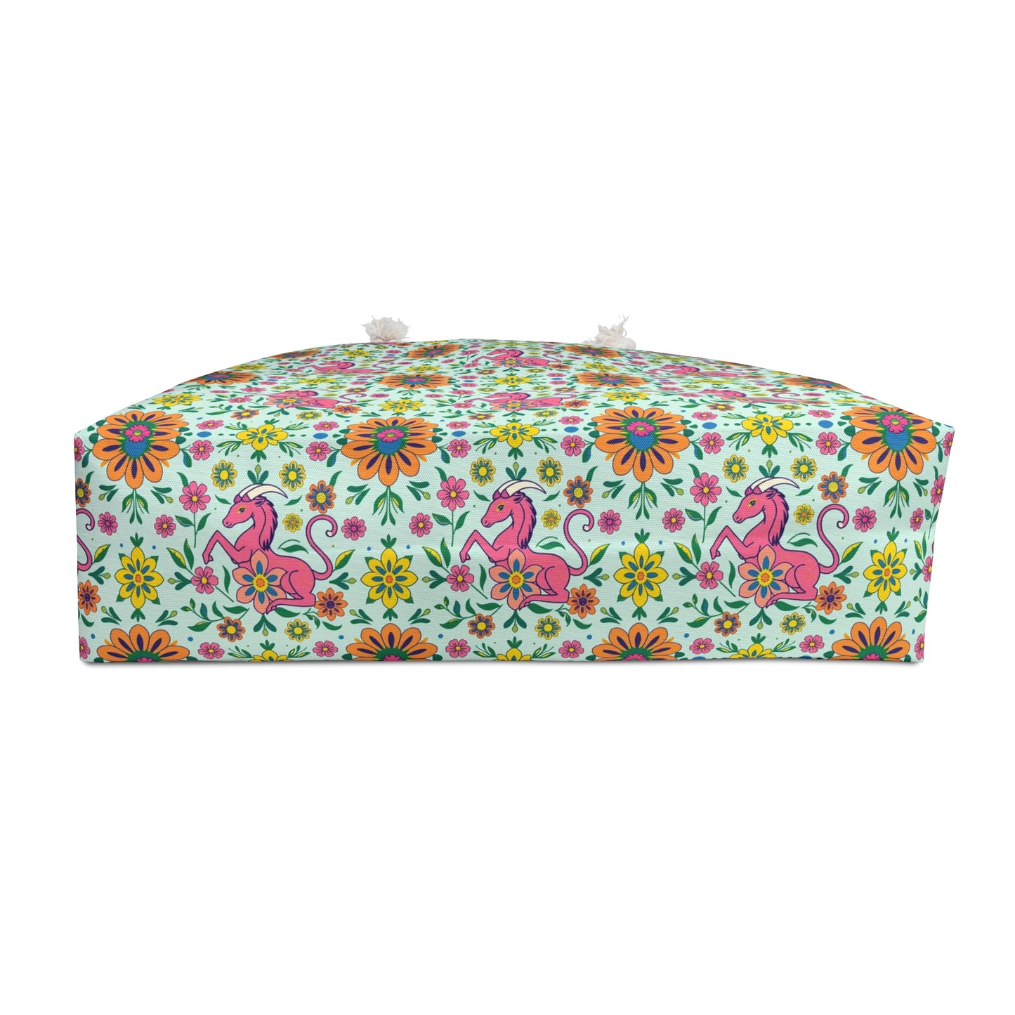 Weekender Bag, Aquarius, Zodiac, Flower Pattern