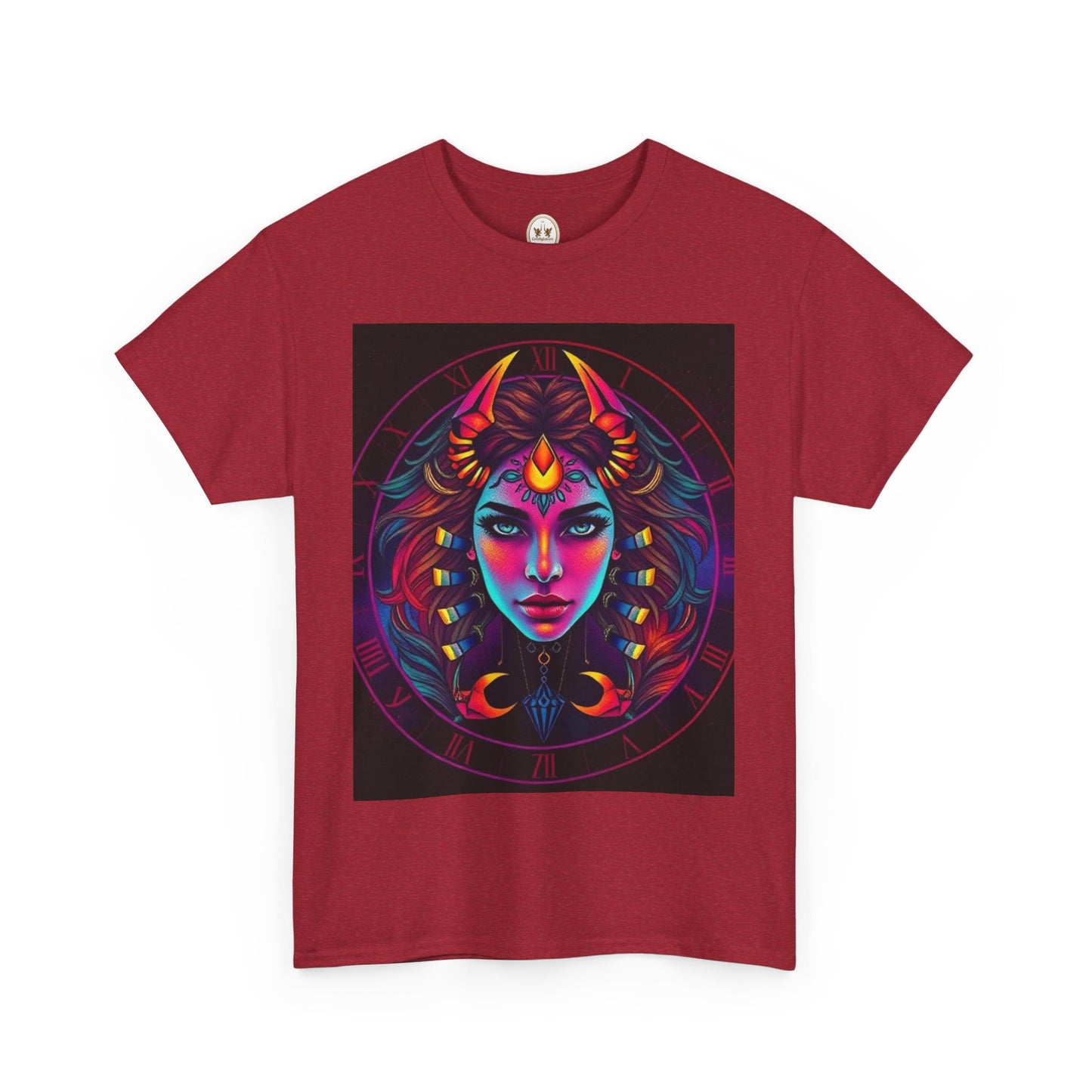 Unisex Heavy Cotton T-Shirt, Scorpio, Zodiac v4, Sexy Art