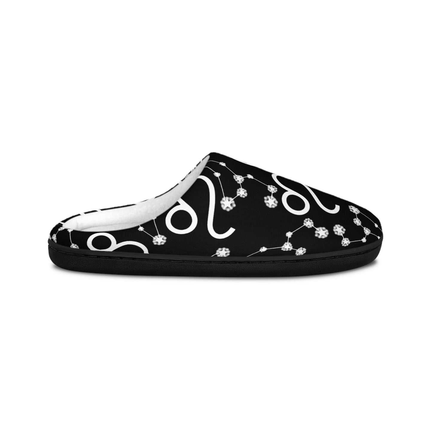 Women's Indoor Slippers, Leo Zodiac Sign, 100% polyester, Outer-layer and lining