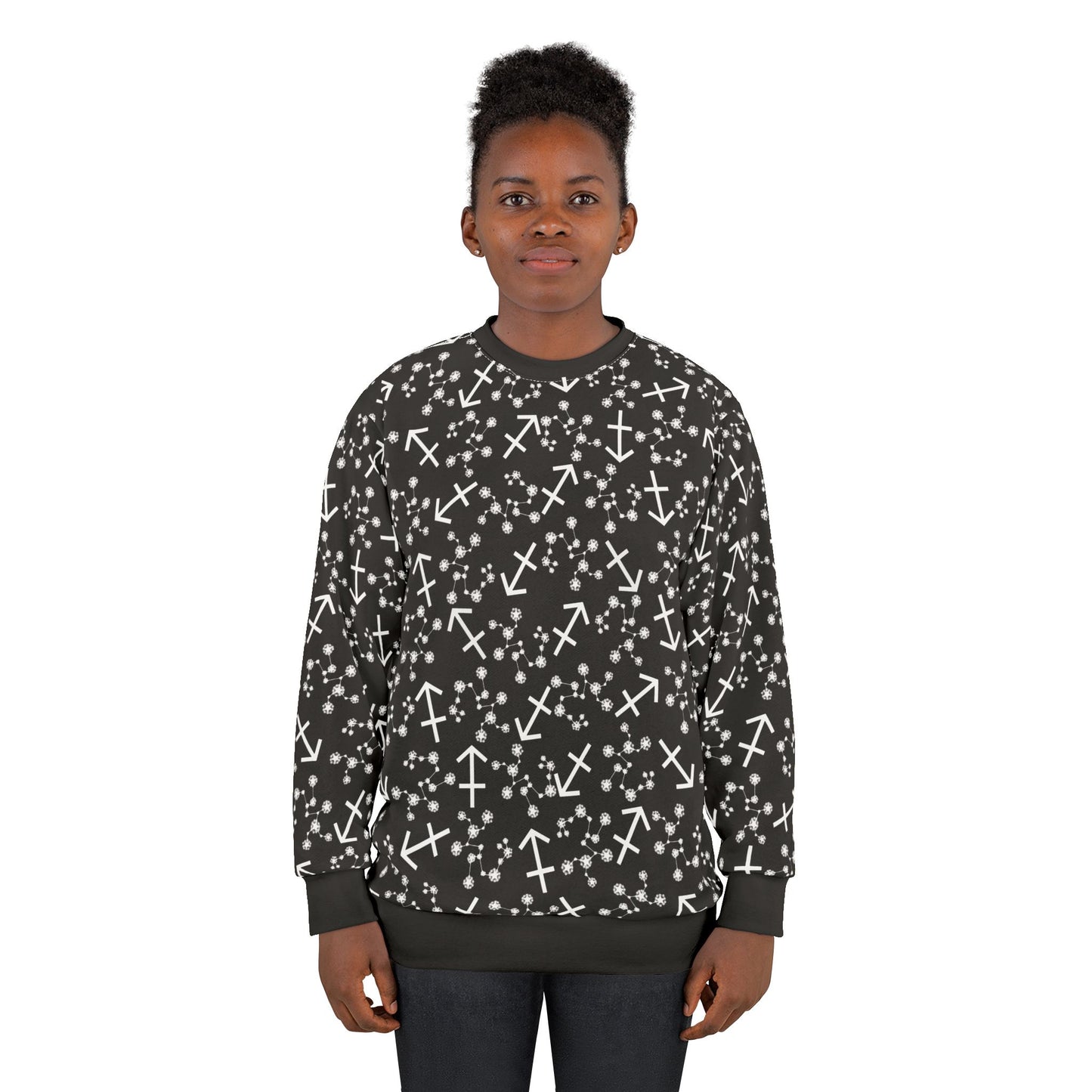 Zodiac AOP Unisex Sweatshirt Sagittarius Zodiac Sign