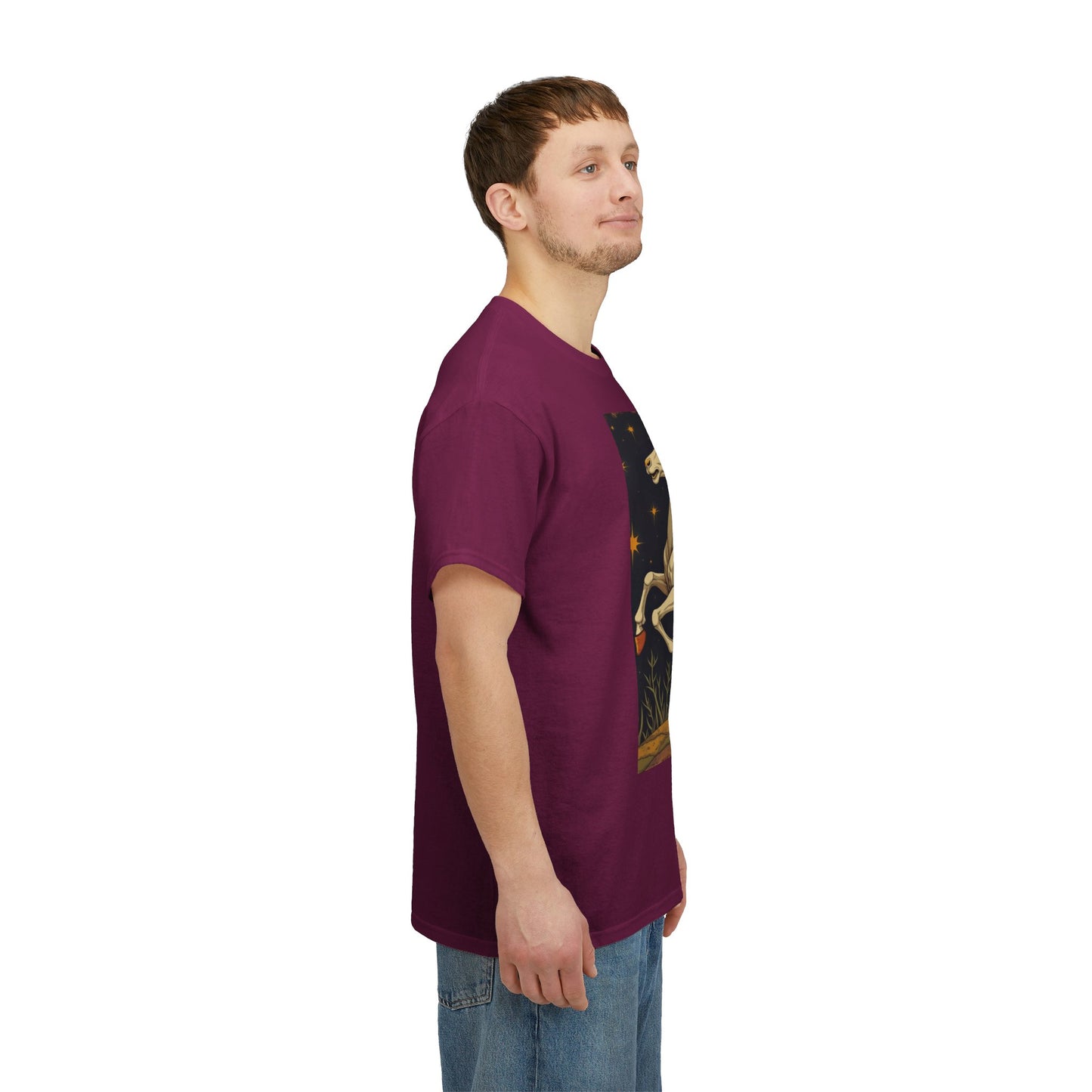 Unisex Heavy Cotton T-Shirt, Aries Animal, Zodiac Design