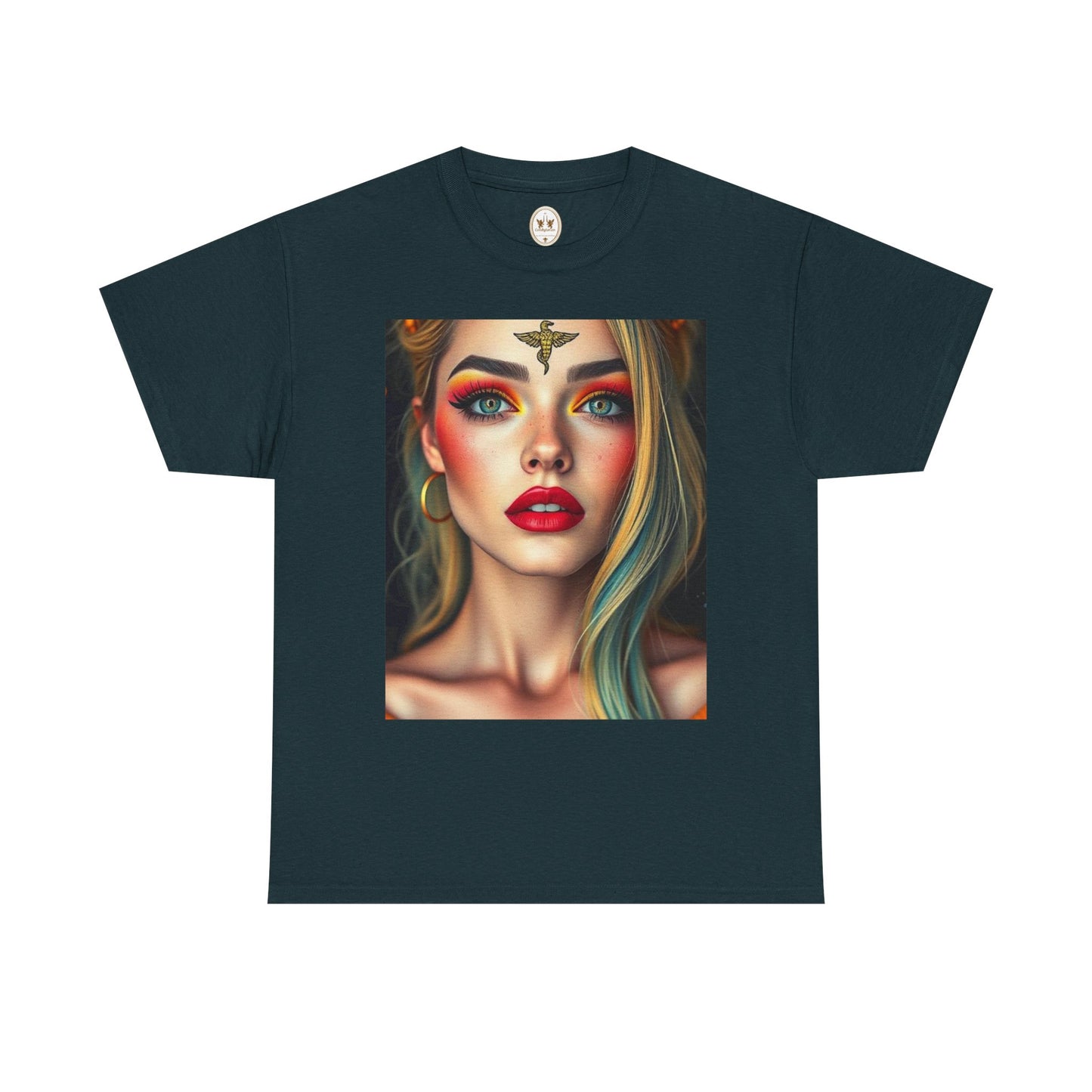 Unisex Heavy Cotton T-Shirt, Virgo, Zodiac, Sexy Art