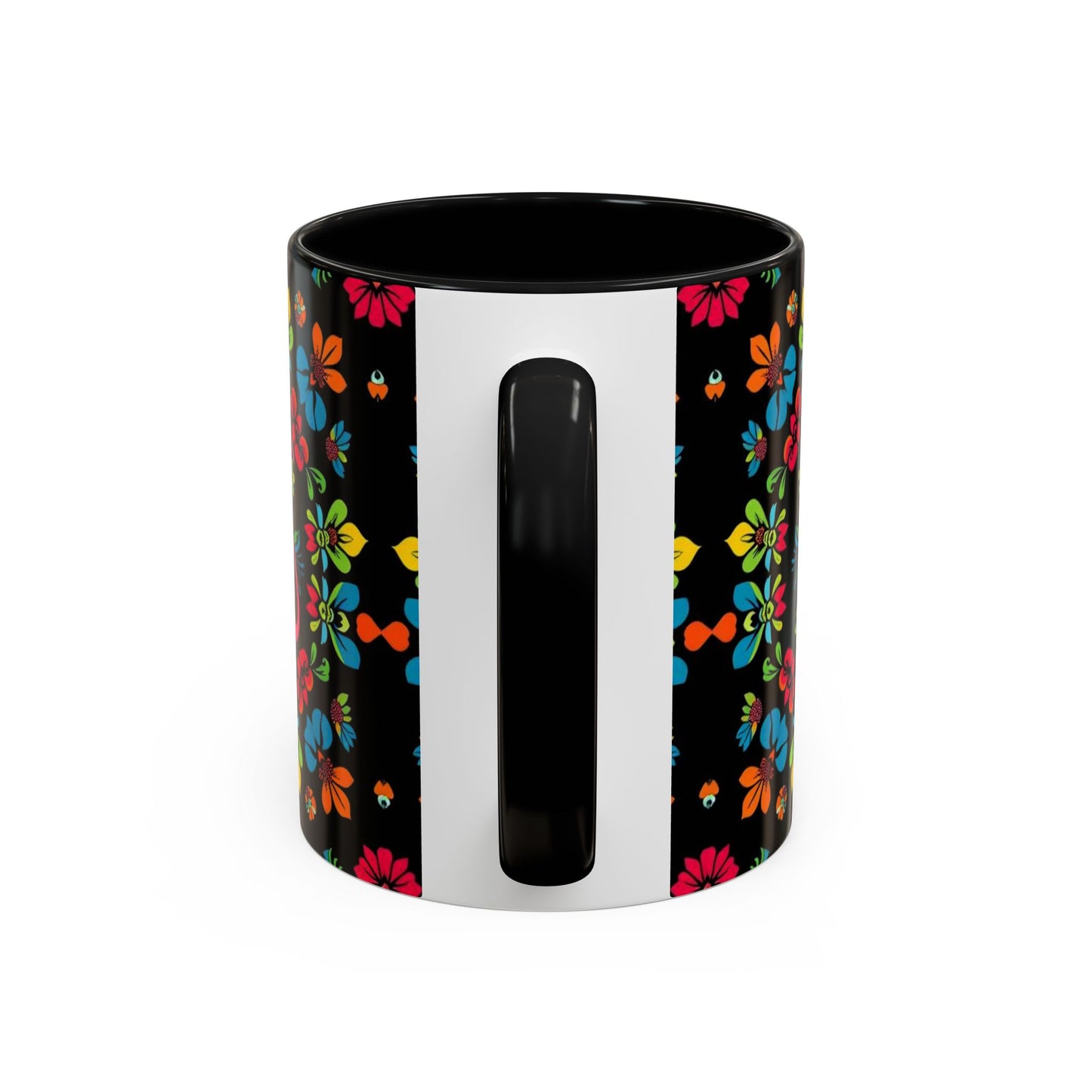 Accent Coffee Mug, Zodiac. Virgo, Flower Pattern, (11, 15oz)
