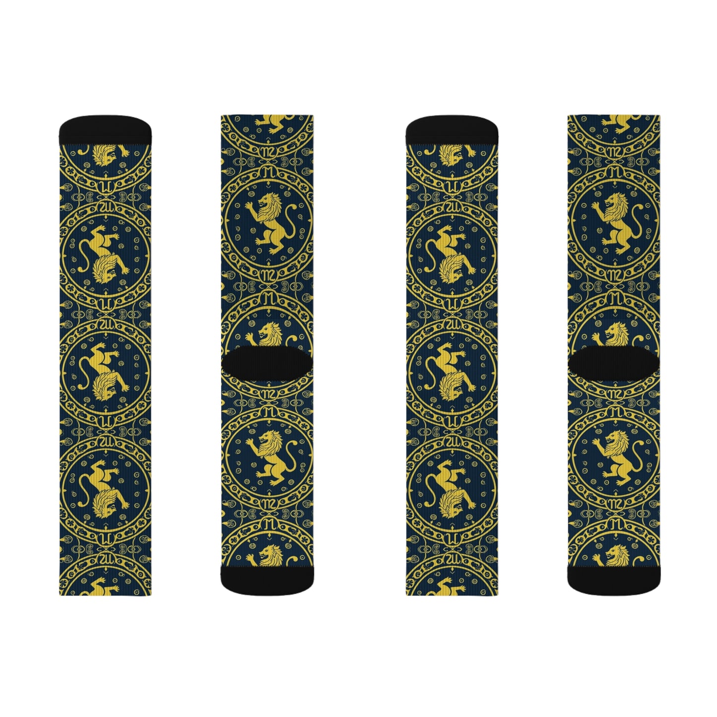 Sublimation Socks, Leo, Zodiac, Pattern