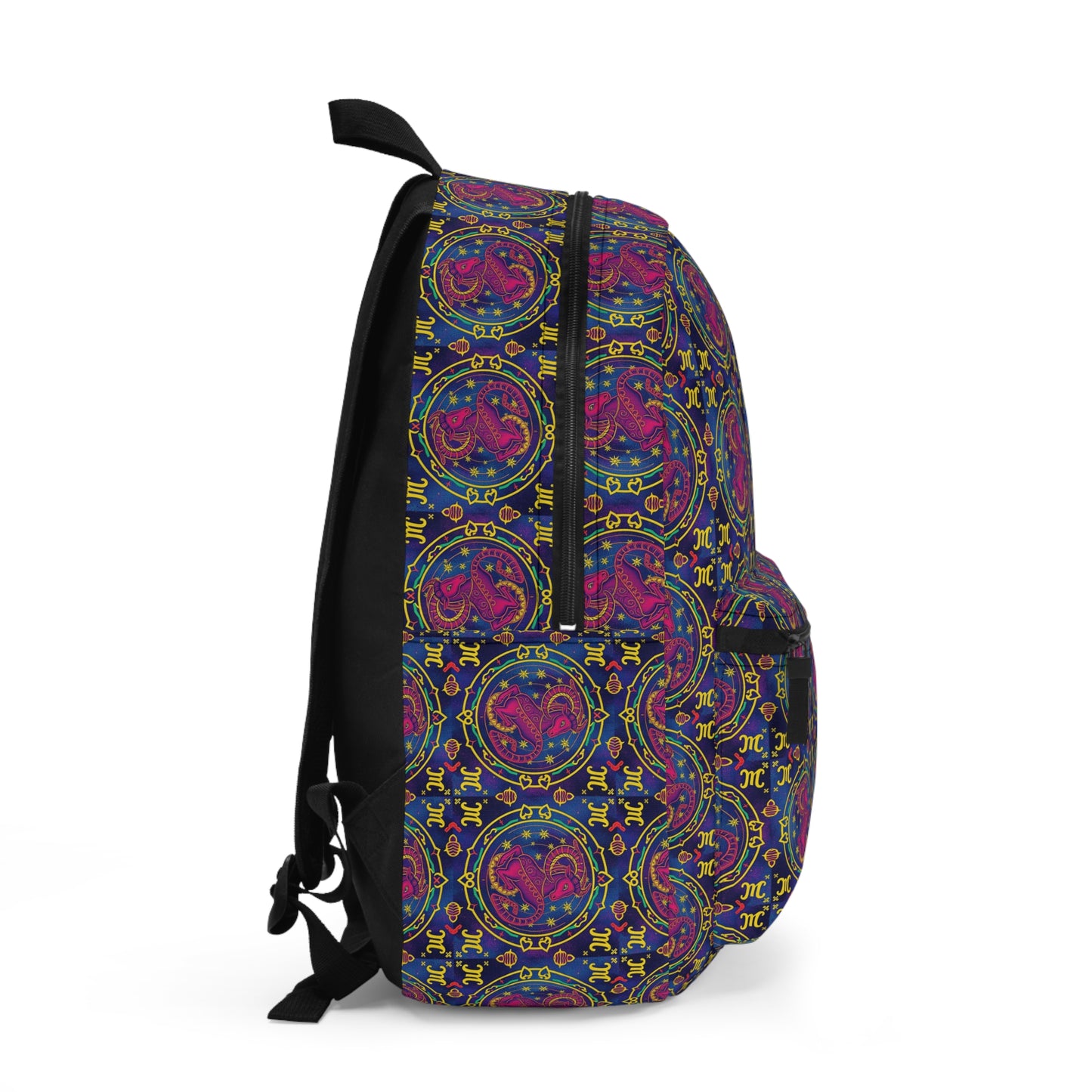 Backpack, Capricorn, Zodiac v2, Metal Pattern