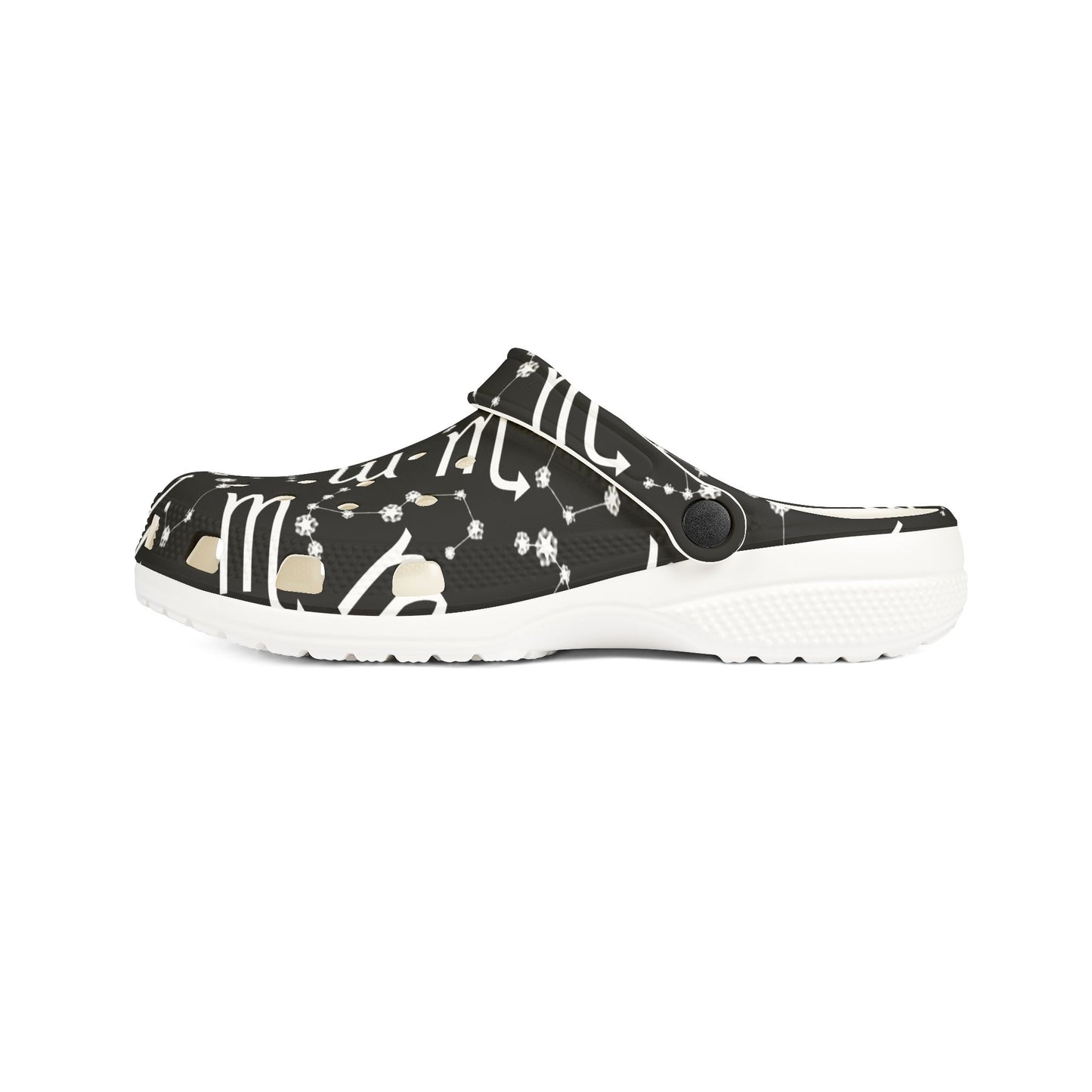 EVA Foam Rubber Shoes (AOP), Material 100% EVA, Scorpio Zodiac Design