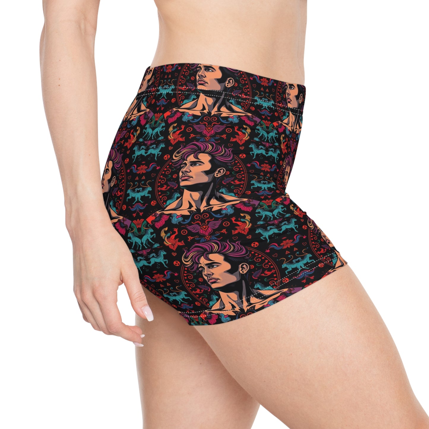Women's Shorts, (AOP), Virgo, Zodiac v1, Sexy Pattern