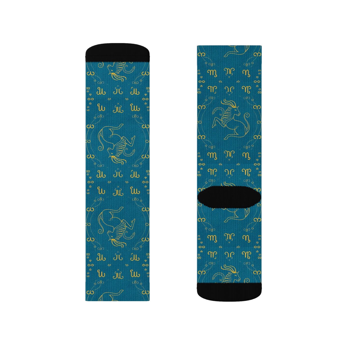 Sublimation Socks, Aquarius, Zodiac v1, Pattern