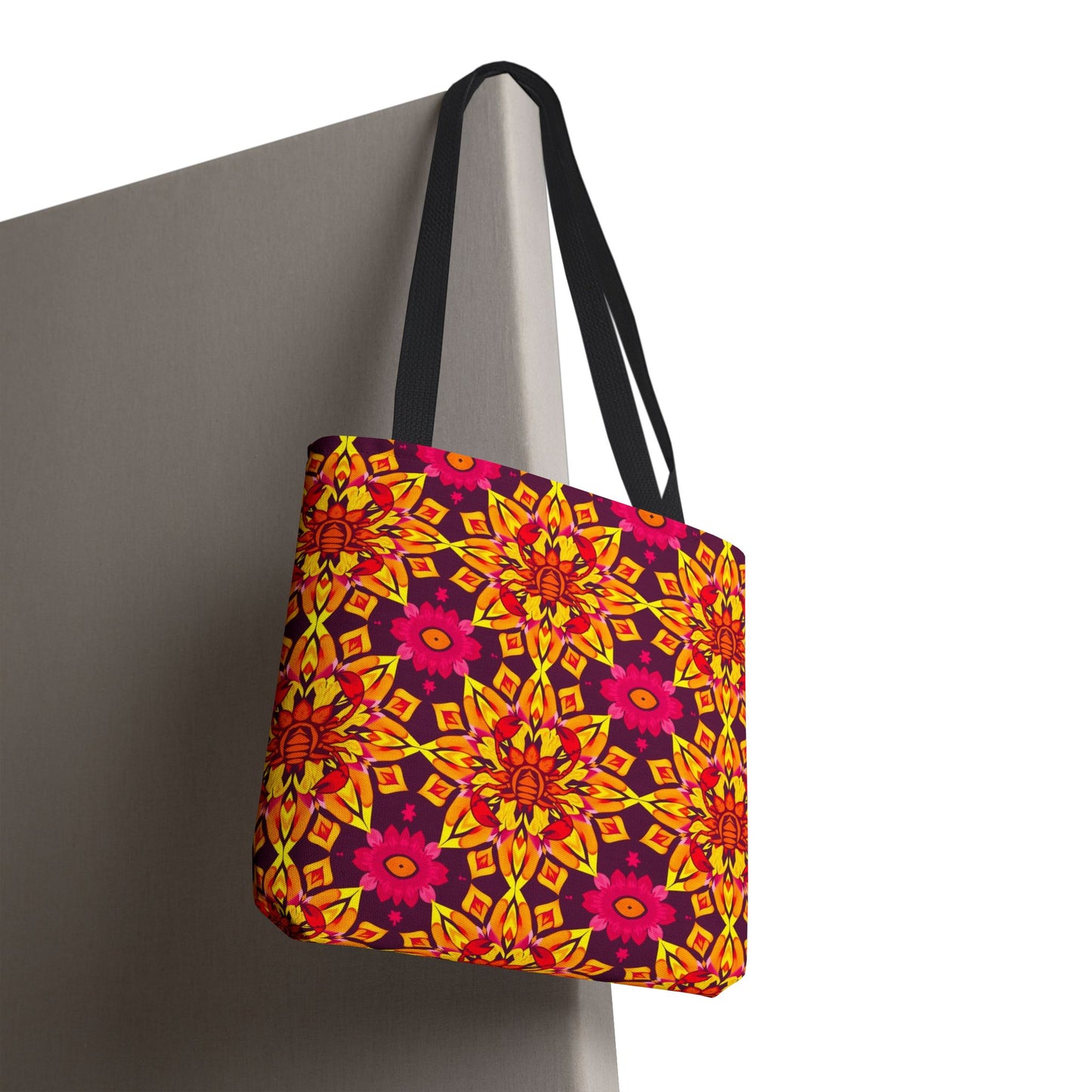 Tote Bag (AOP), Scorpio, Zodiac, Flower Pattern