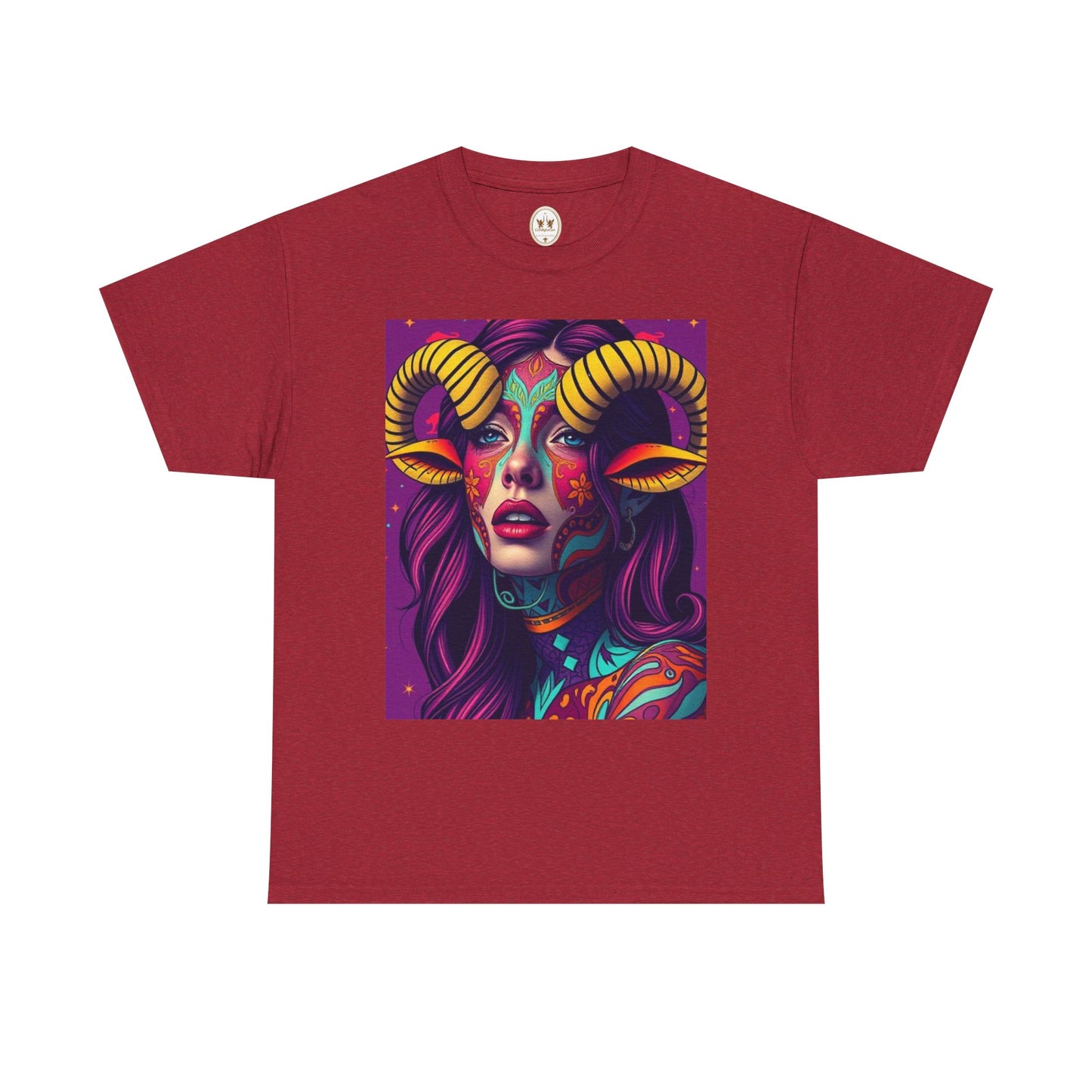 Unisex Heavy Cotton T-Shirt, Taurus, Zodiac v2, Sexy Art