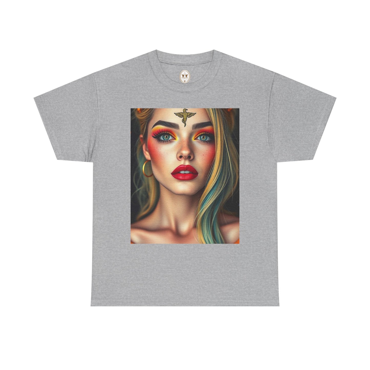 Unisex Heavy Cotton T-Shirt, Virgo, Zodiac, Sexy Art