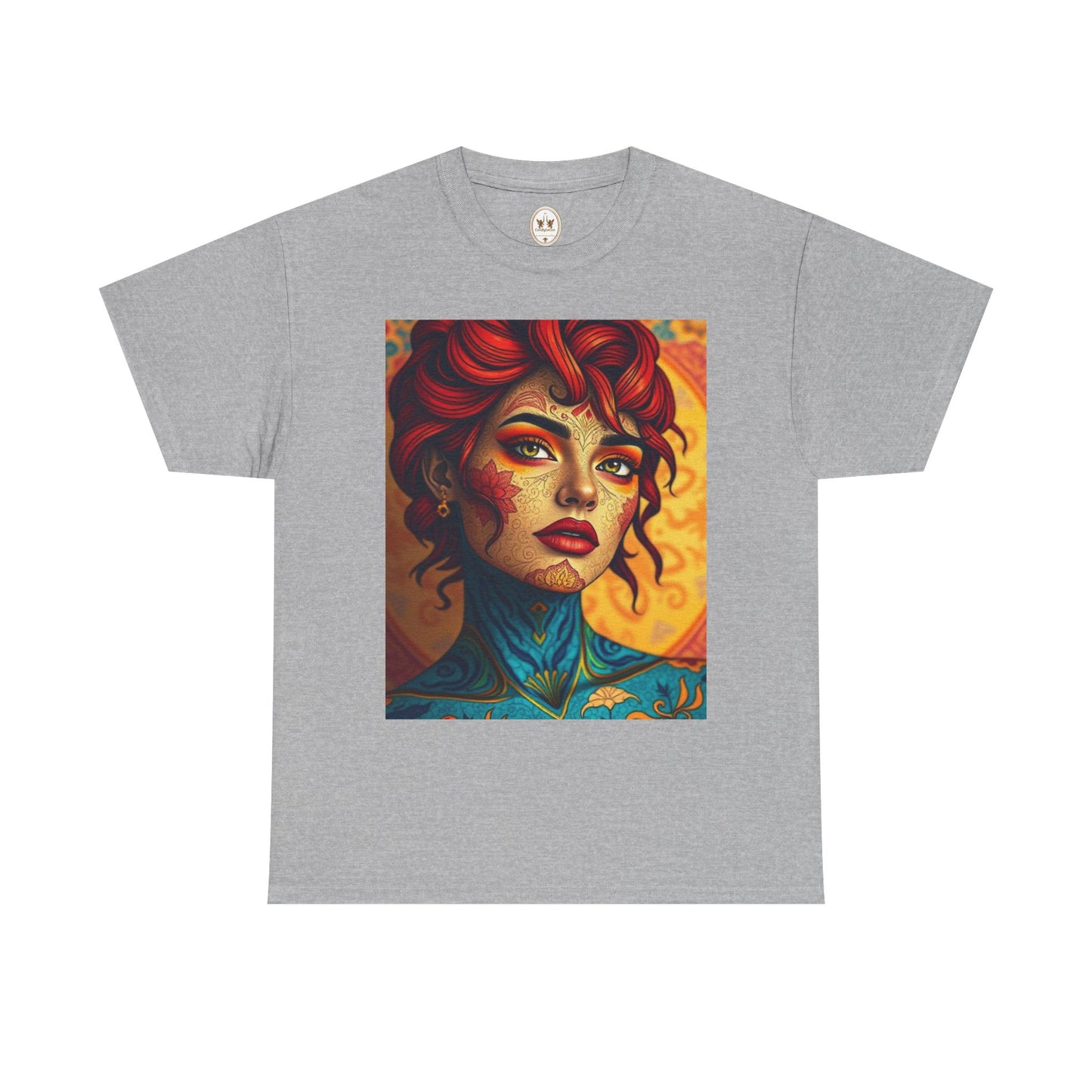 Unisex Heavy Cotton T-Shirt, Aquarius, Zodiac, Sexy Art