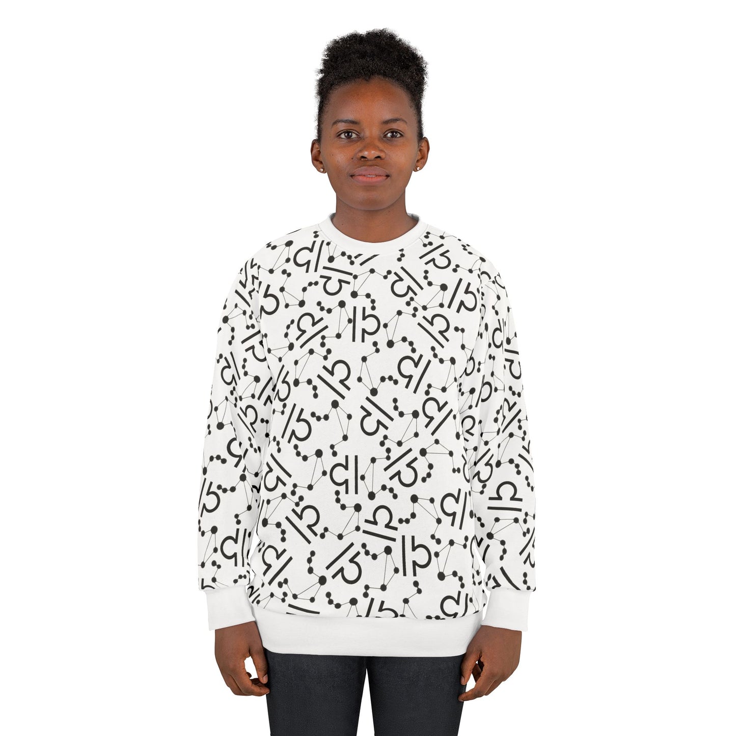 Zodiac AOP Unisex Sweatshirt Libra Zodiac Sign