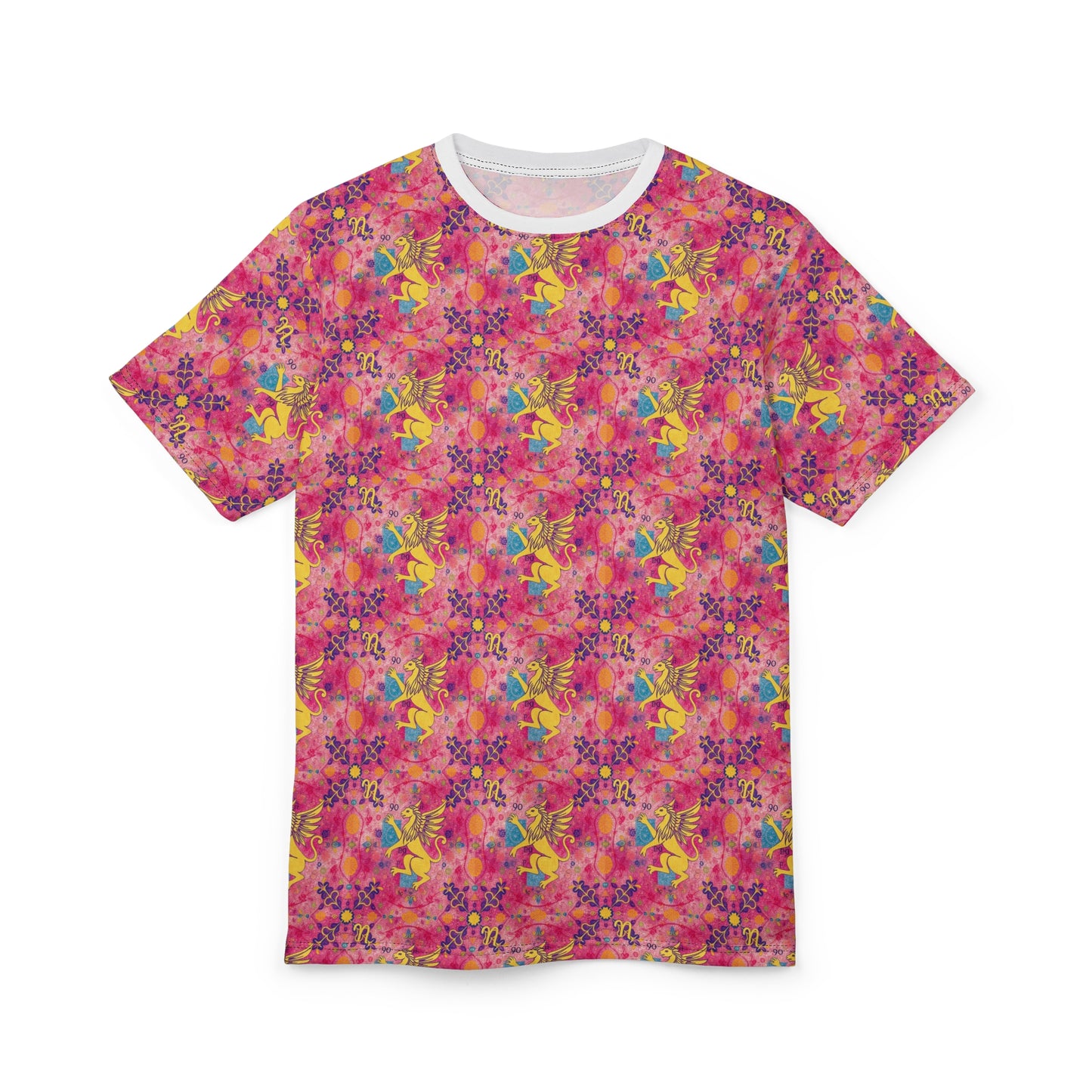 Unisex Cut & Sew T-Shirt, AOP, Virgo, Zodiac, Pattern