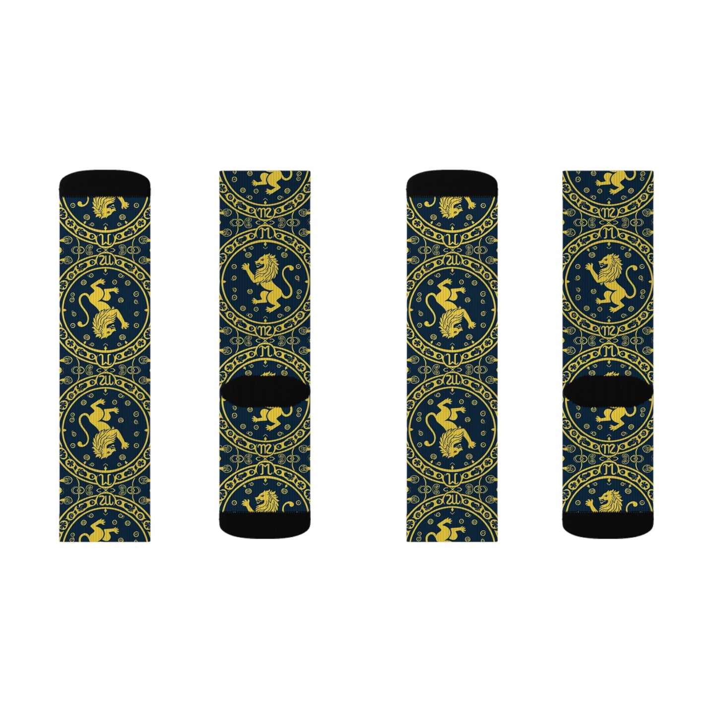 Sublimation Socks, Leo, Zodiac, Pattern