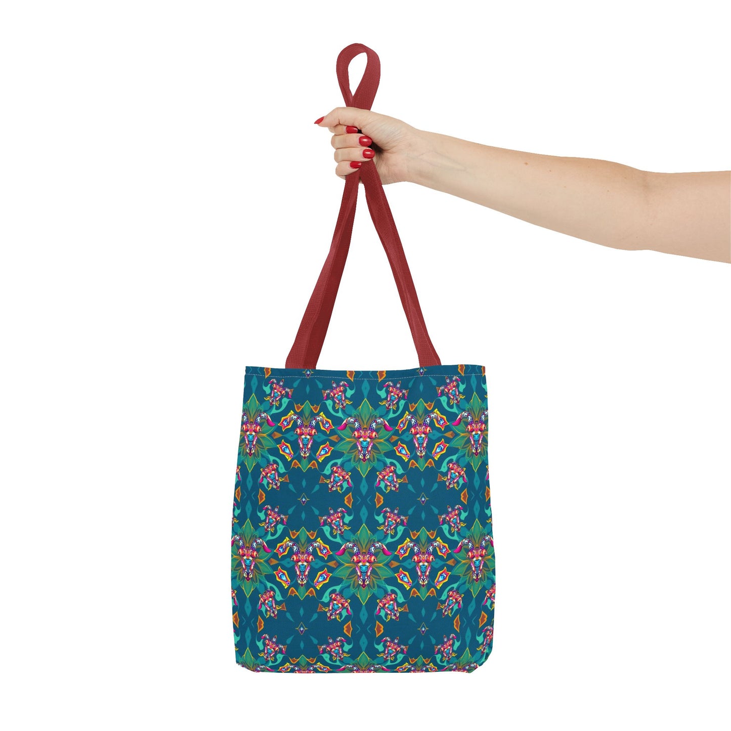 Tote Bag (AOP), Taurus, Zodiac v1, Jewel Pattern