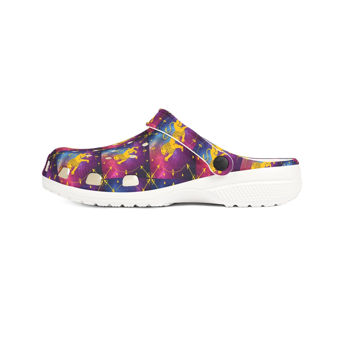 EVA Foam Rubber Shoes, (AOP), Leo, Zodiac v4, Pattern
