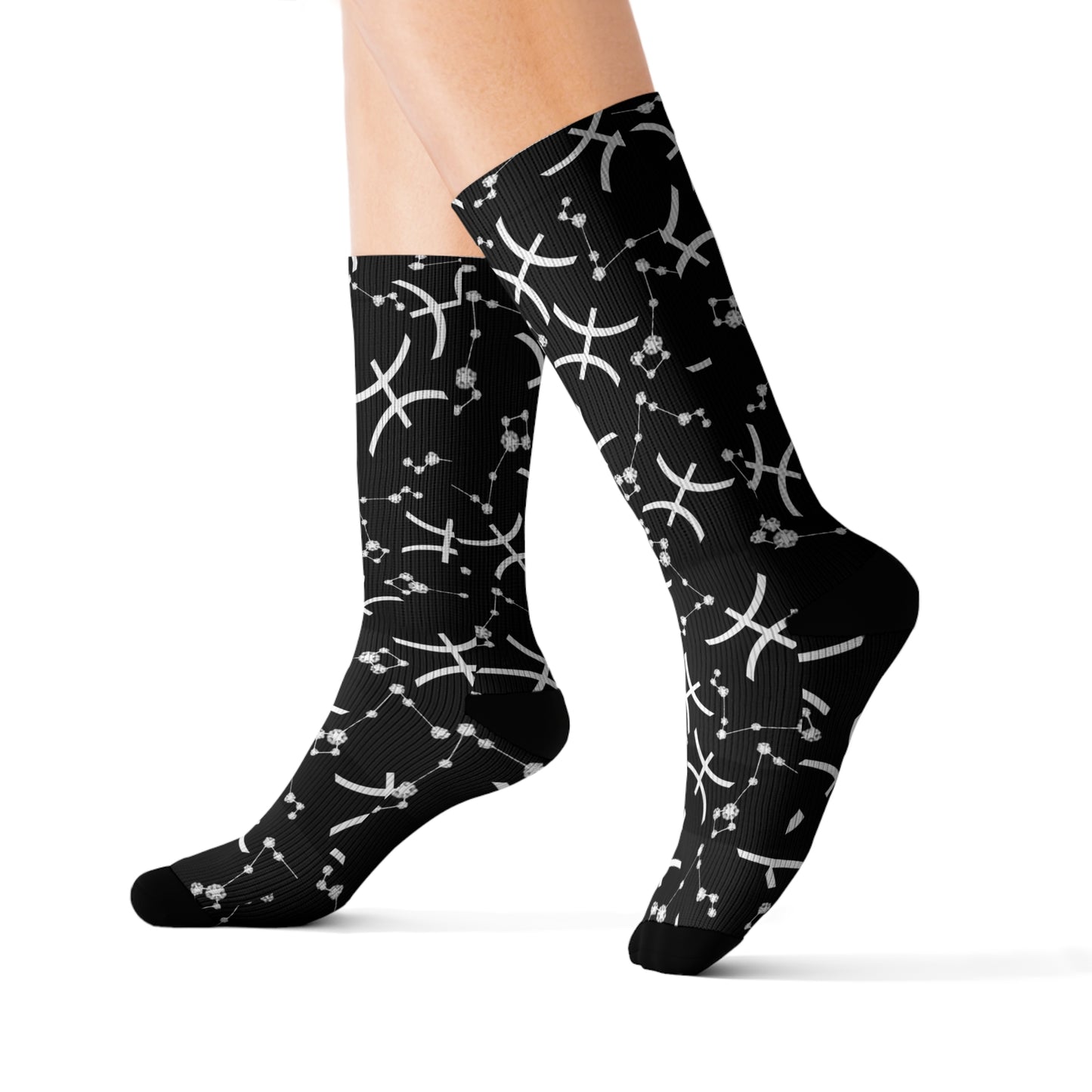 Zodiac Sublimation Socks Pisces Zodiac sign