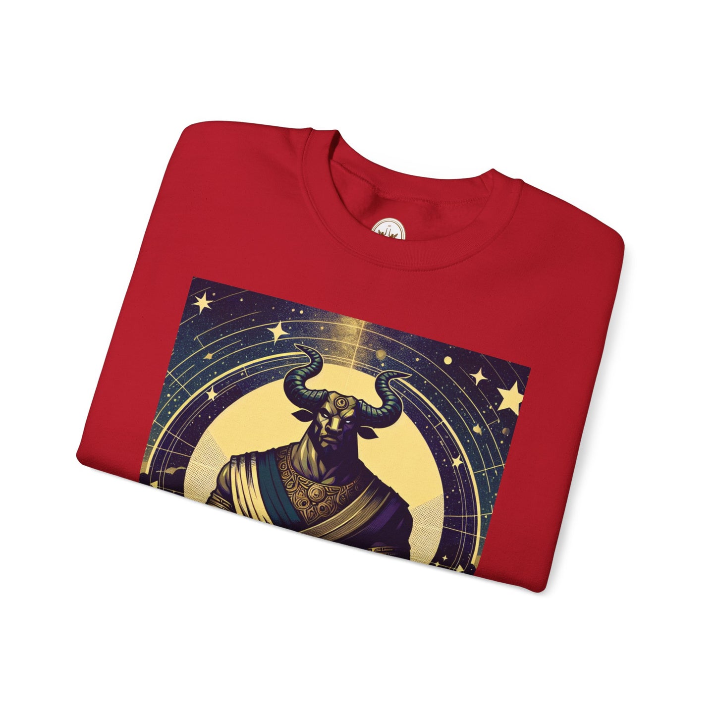 Unisex Heavy Blend™ Crewneck Sweatshirt, Minotaur, Taurus Zodiac Design