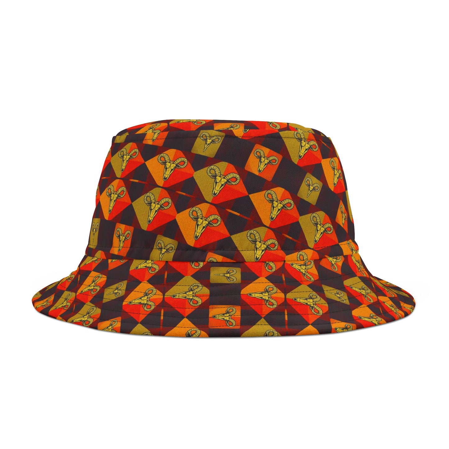 Bucket Hat, (AOP), Taurus v1, Zodiac Shape Pattern