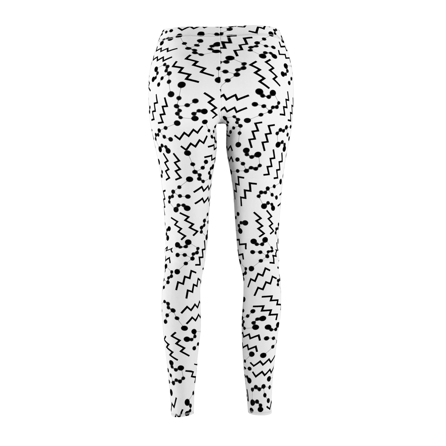 Women's Zodiac Cut & Sew Casual Leggings Aquarius Zodiac sign
