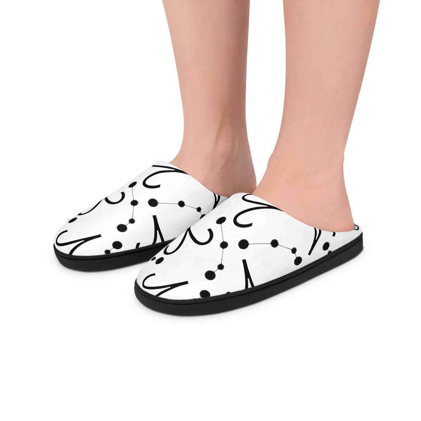 Women's Indoor Slippers, Aries Zodiac Sign