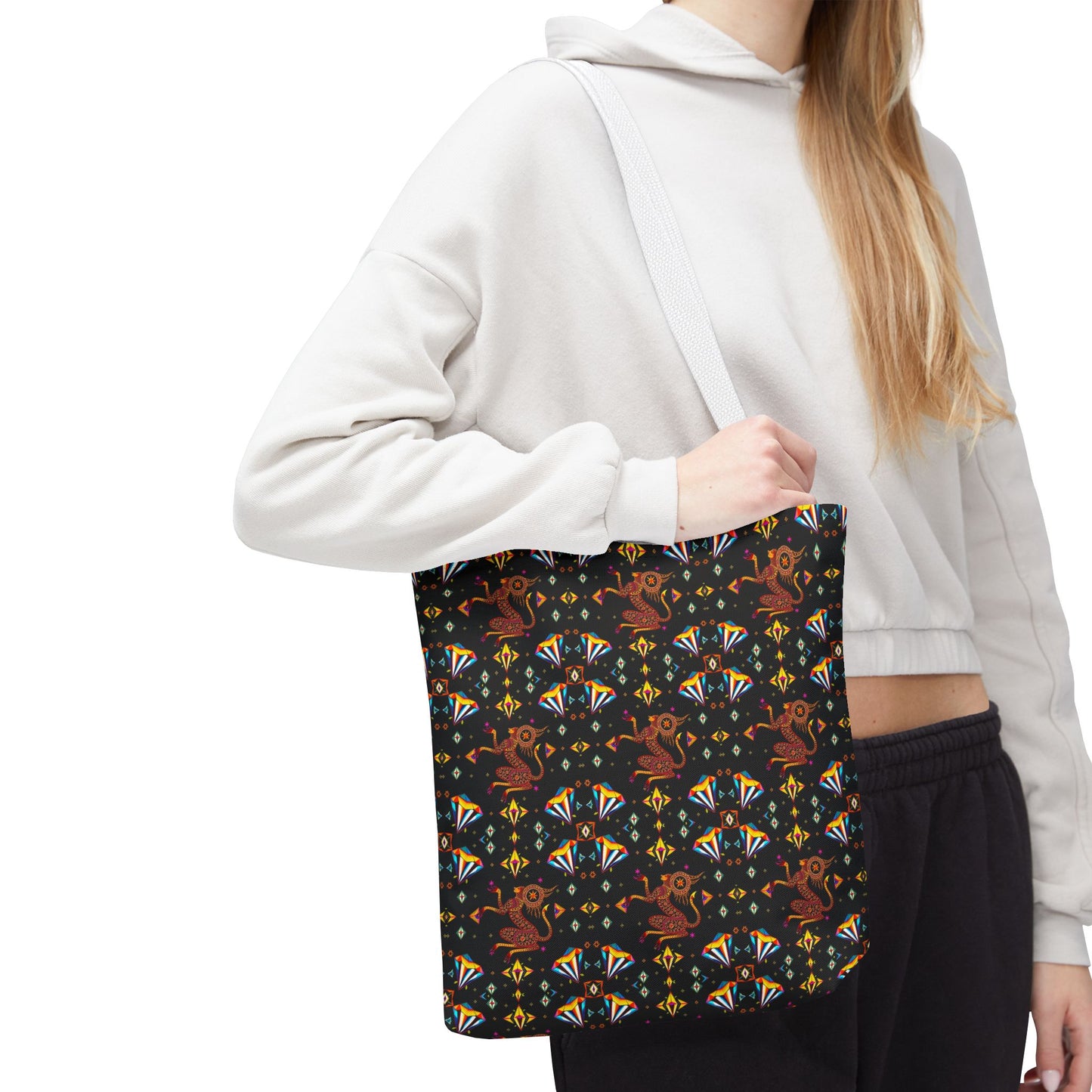 Tote Bag (AOP), Virgo, Zodiac, Jewel Pattern