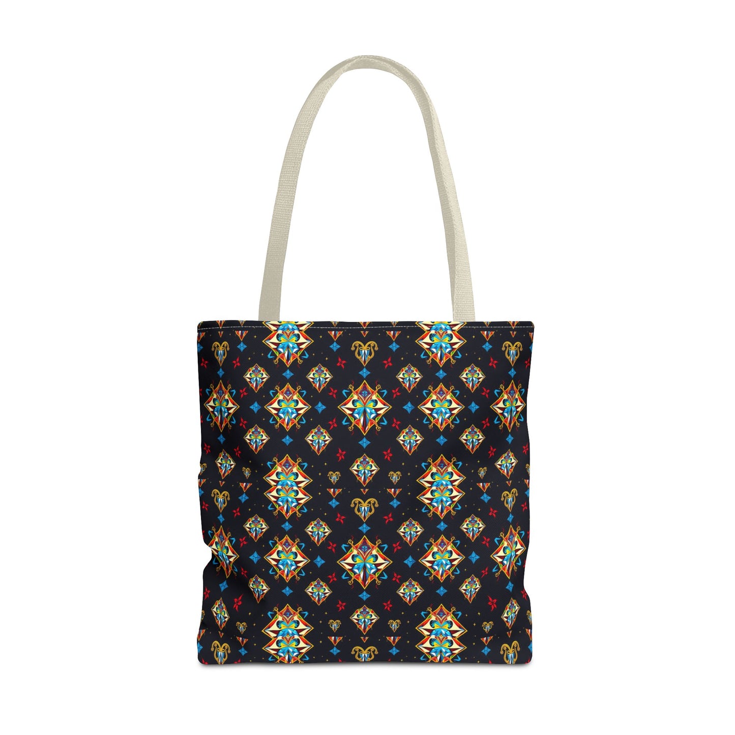 Tote Bag (AOP), Sagittarius, Zodiac v1, Jewel Pattern