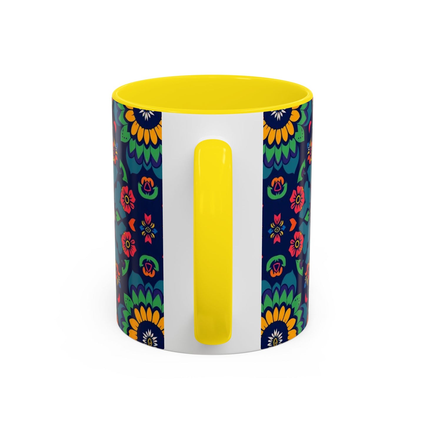 Accent Coffee Mug, Capricorn, Zodiac, Flower Pattern, (11, 15oz)