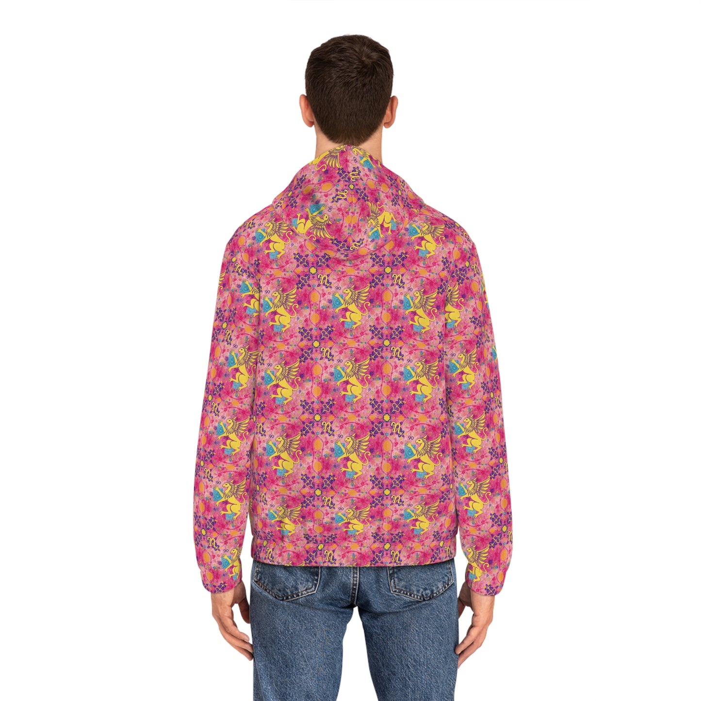 Full-Zip Hoodie (AOP), Virgo, Zodiac v3, Pattern