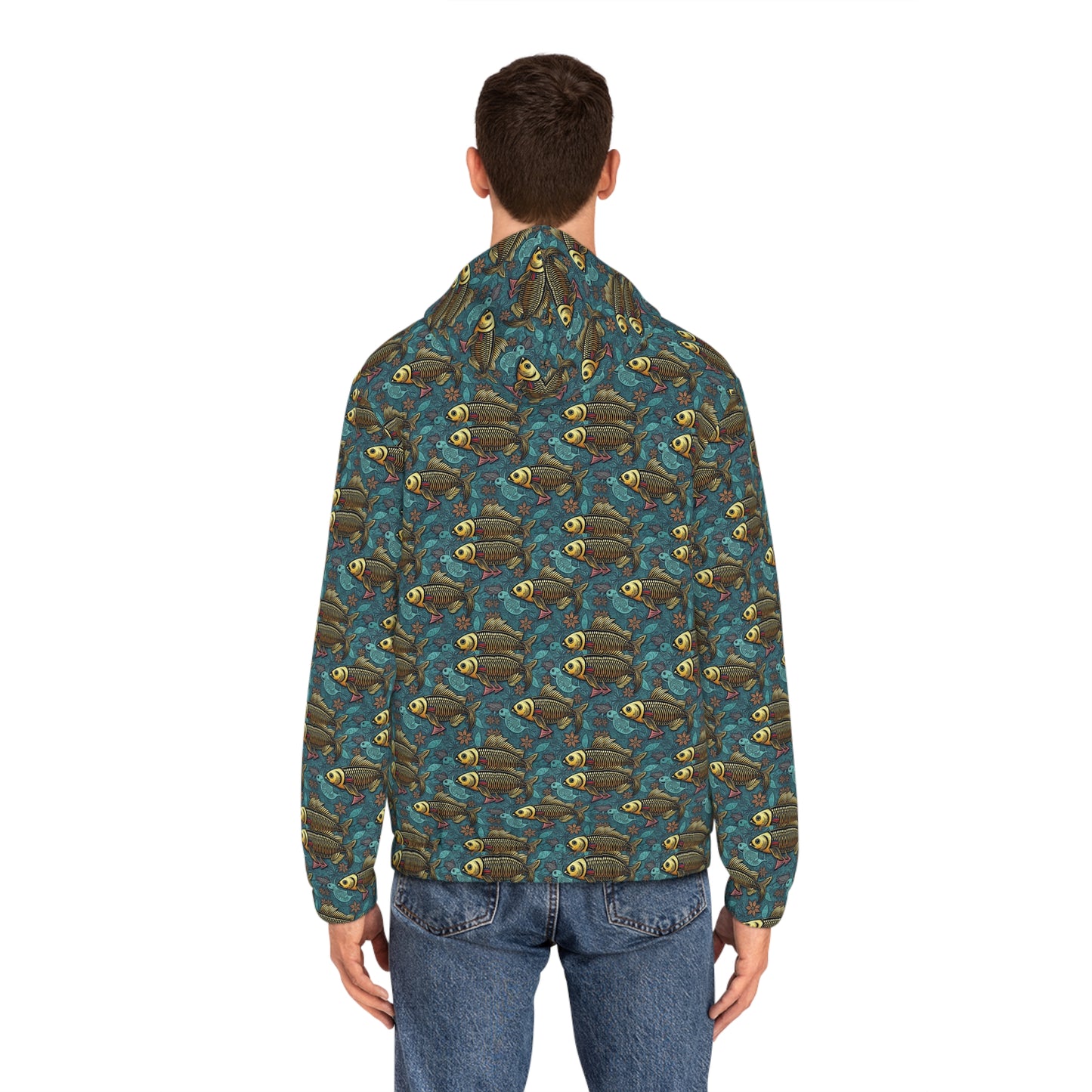 Full-Zip Hoodie (AOP), Pisces, Zodiac v1, Pattern