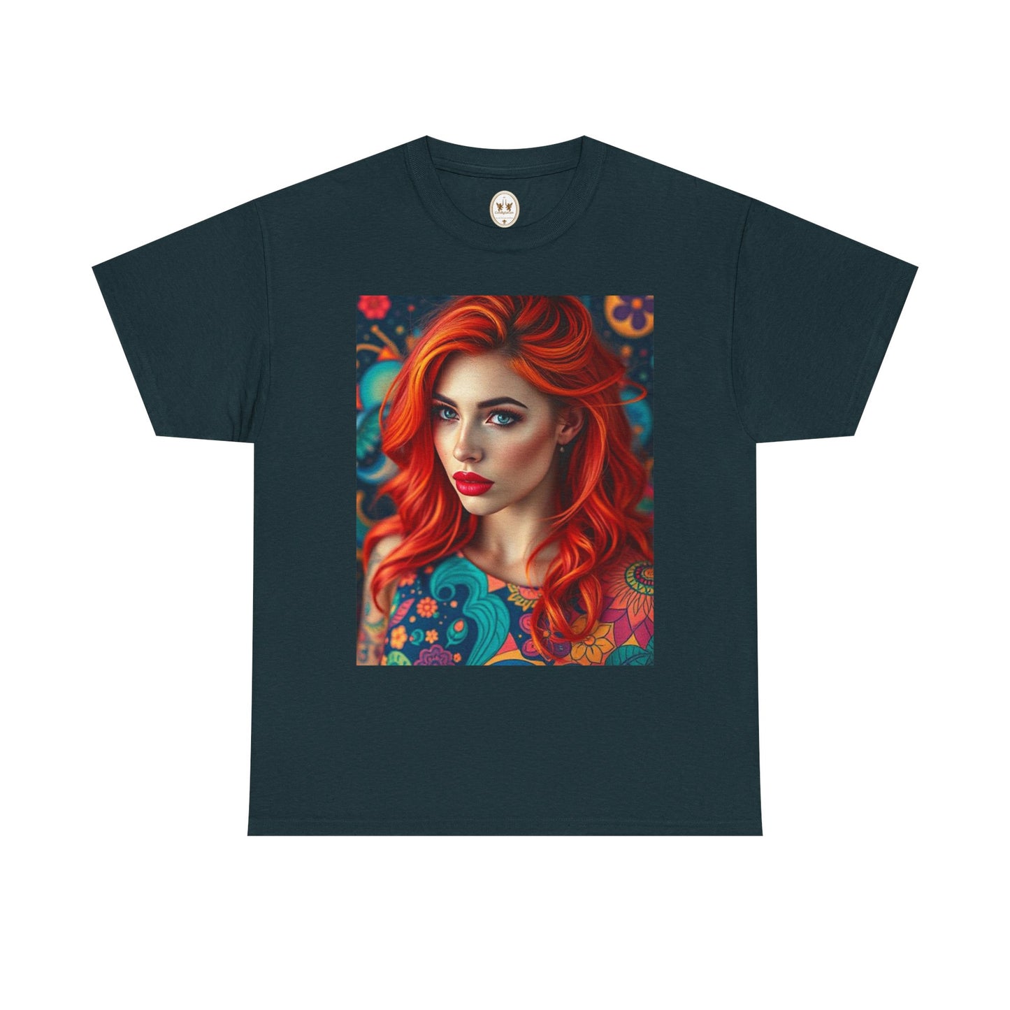 Unisex Heavy Cotton T-Shirt, Aquarius, Zodiac v1, Sexy Art