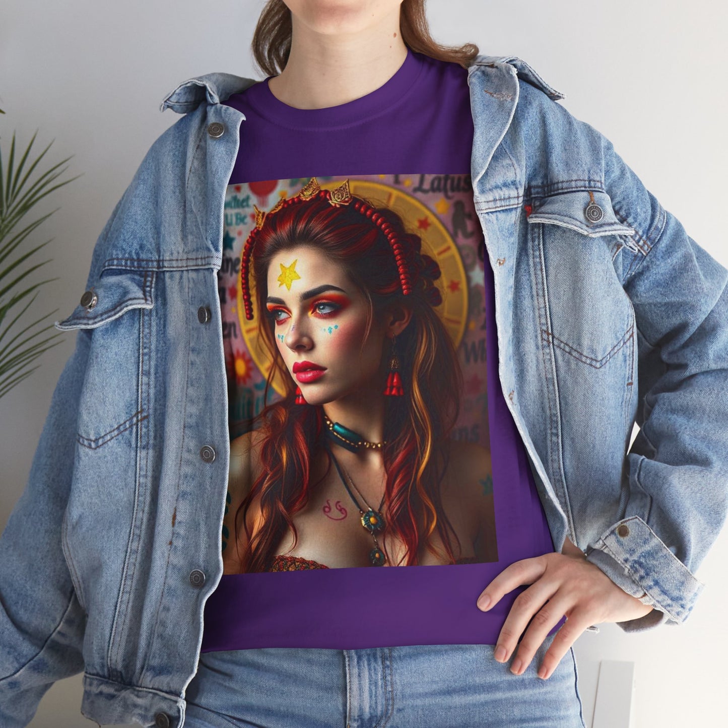 Unisex Heavy Cotton T-Shirt, Sagittarius, Zodiac, Sexy Art