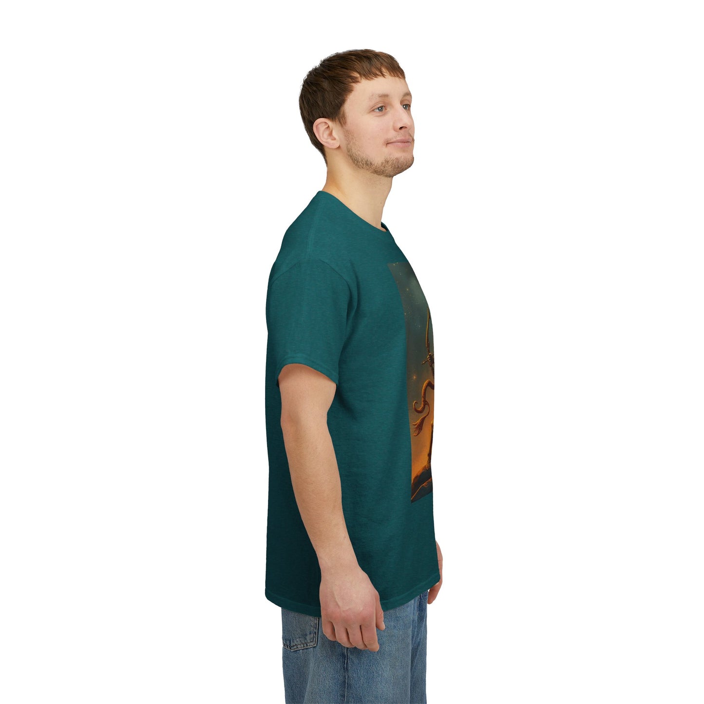 Unisex Heavy Cotton T-Shirt, Arrow Centaur, Sagittarius Zodiac Design