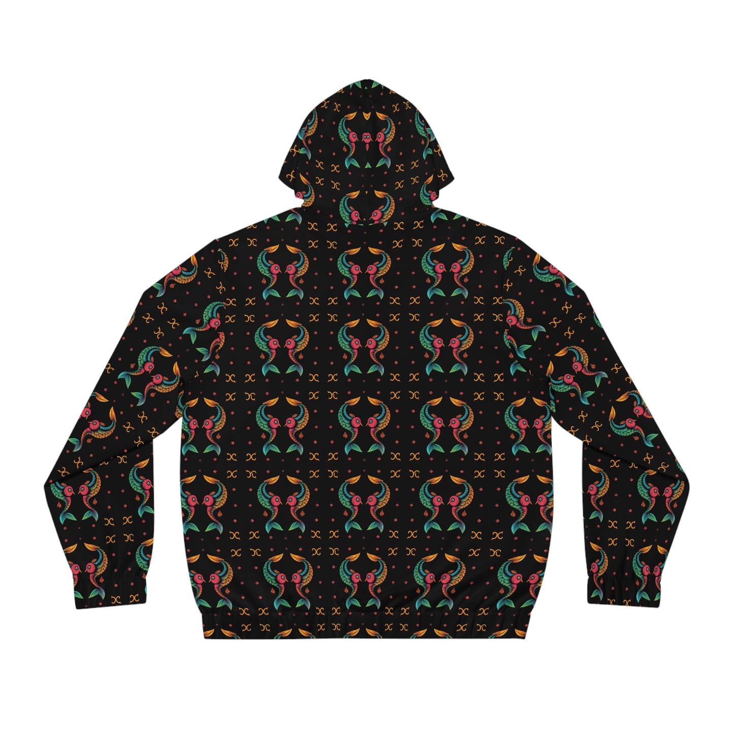 Full-Zip Hoodie (AOP), Pisces, Zodiac v4, Pattern