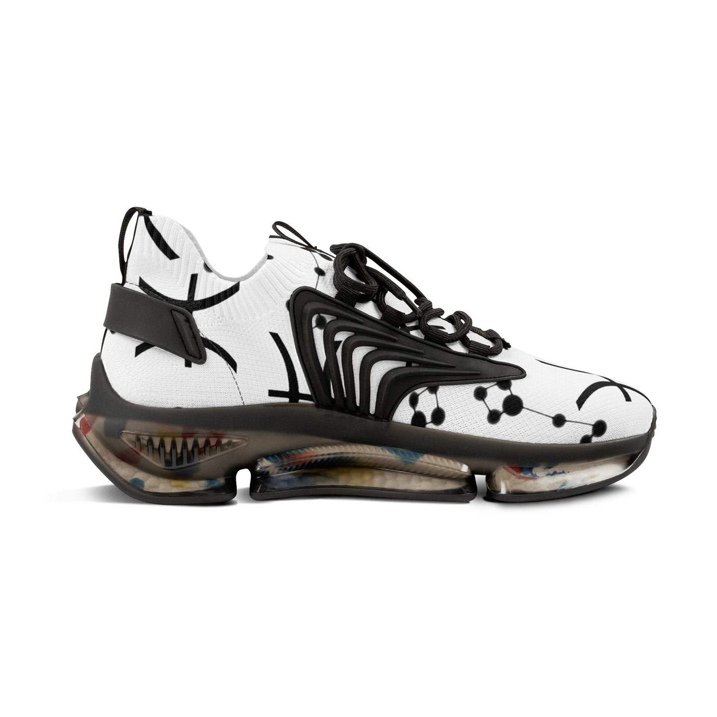 Men's Mesh Sneakers, Pisces Zodiac Sign, all over print