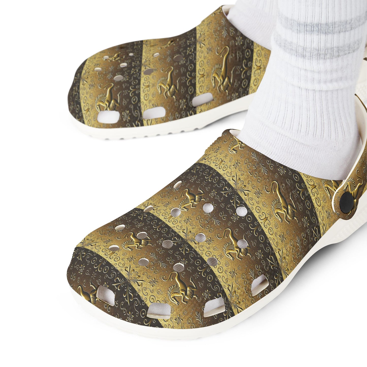 EVA Foam Rubber Shoes, (AOP), Aquarius, Zodiac v3, Pattern