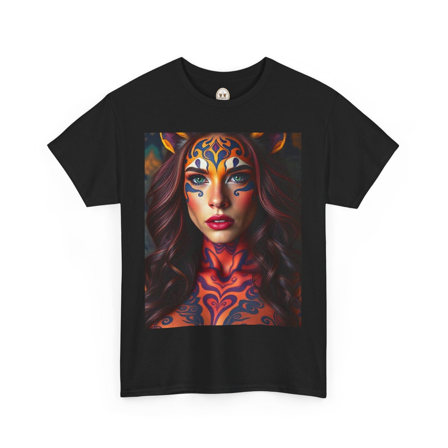 Unisex Heavy Cotton T-Shirt, Leo, Zodiac, Sexy Art