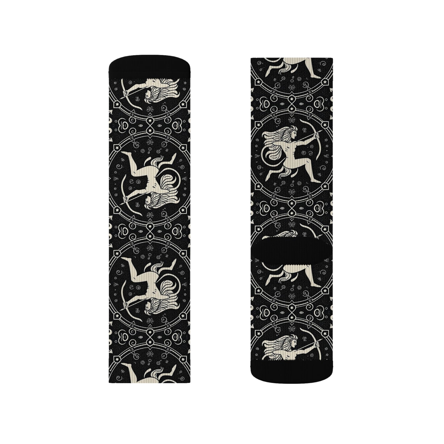 Sublimation Socks, Sagittarius, Zodiac, Pattern