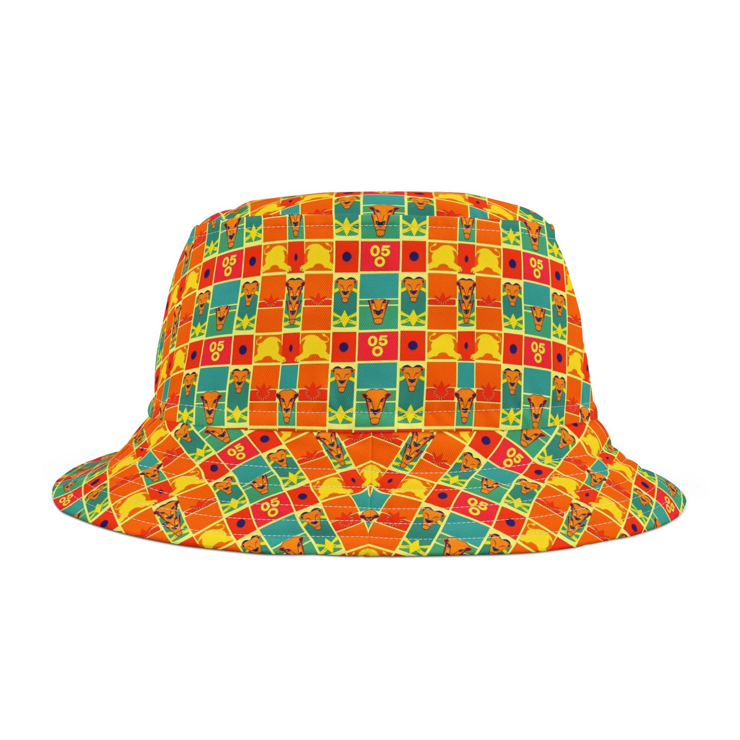 Bucket Hat, (AOP), Leo, Zodiac v1, Shape Pattern