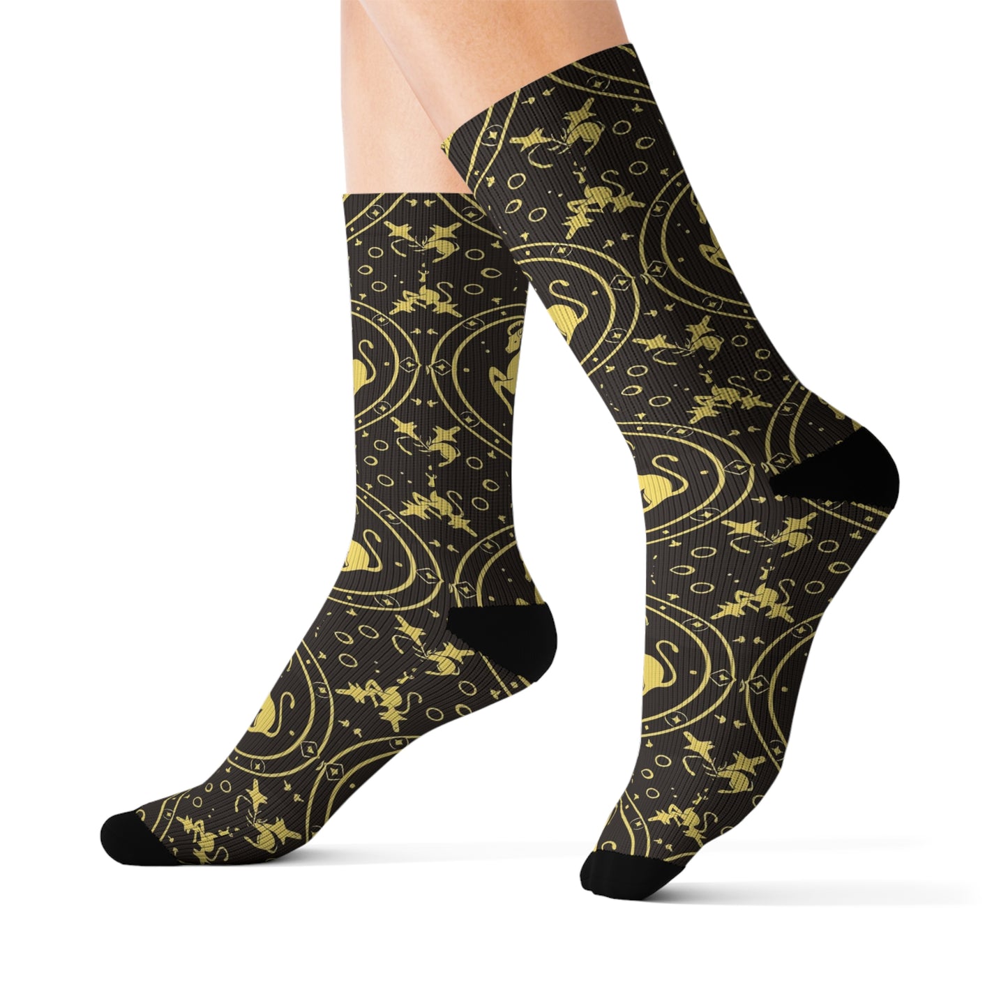 Sublimation Socks, Capricorn, Zodiac v1, Pattern