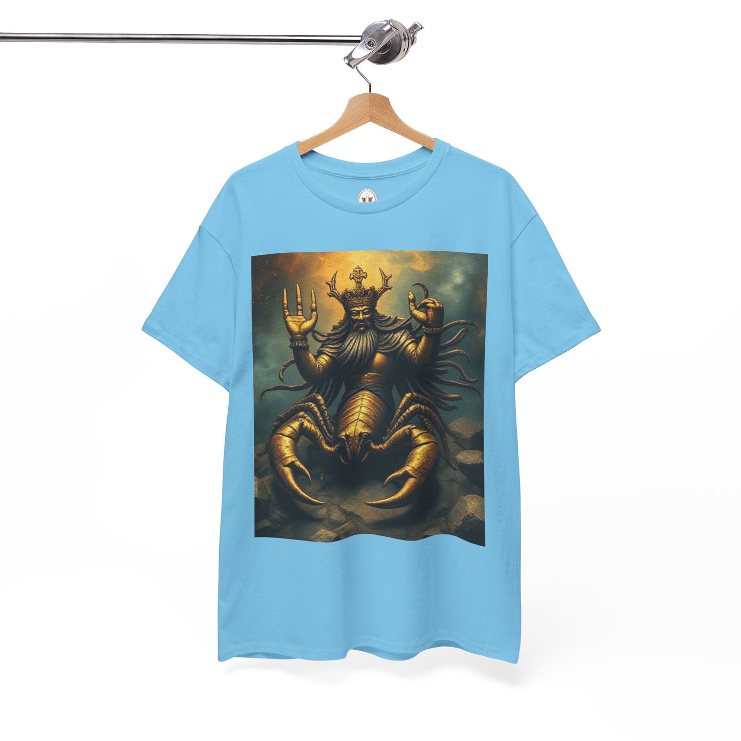 Unisex Heavy Cotton T-Shirt, Desert Scorpio King, Zodiac Design
