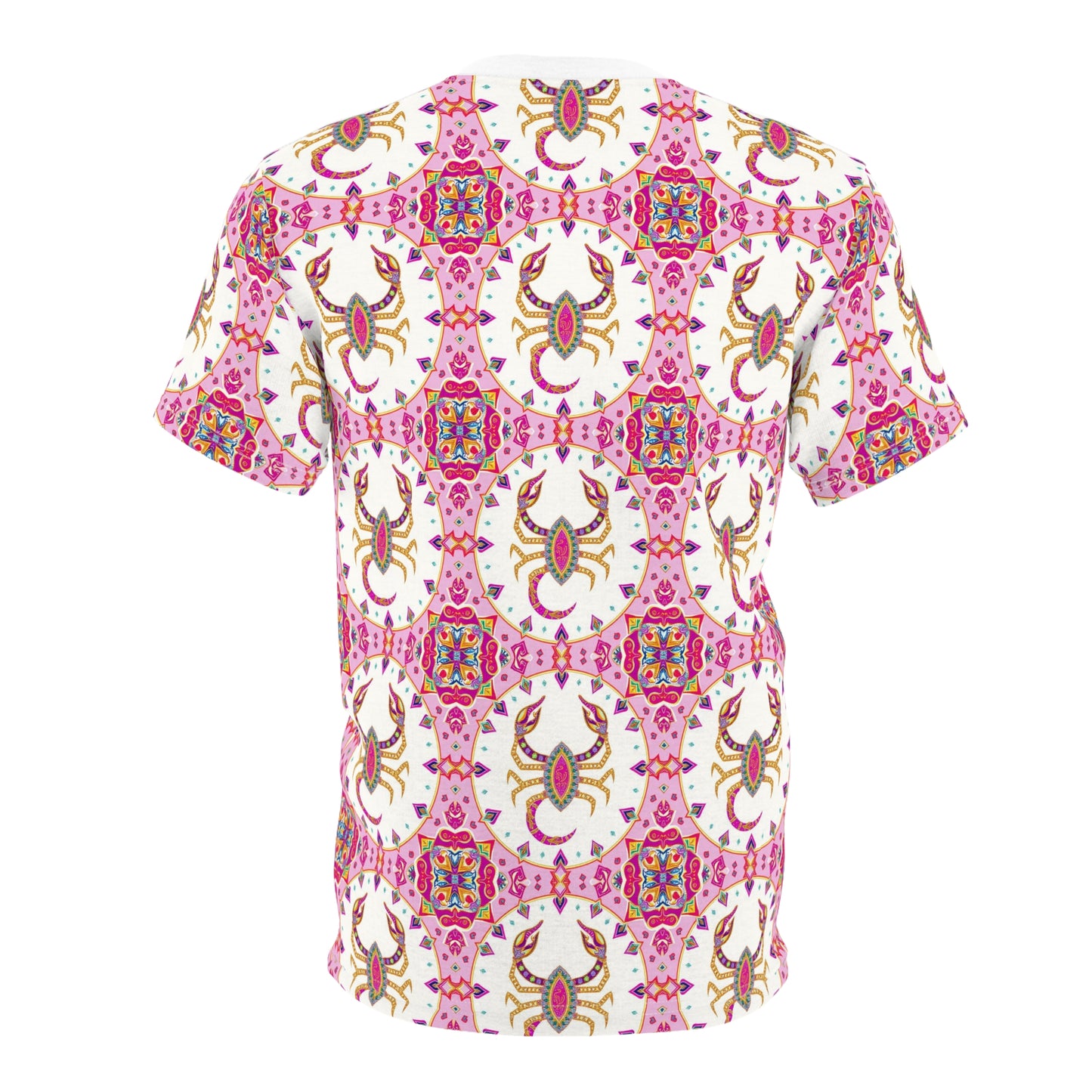 Unisex Cut & Sew T-Shirt, (AOP), Scorpio, Zodiac v3, Jewels Pattern