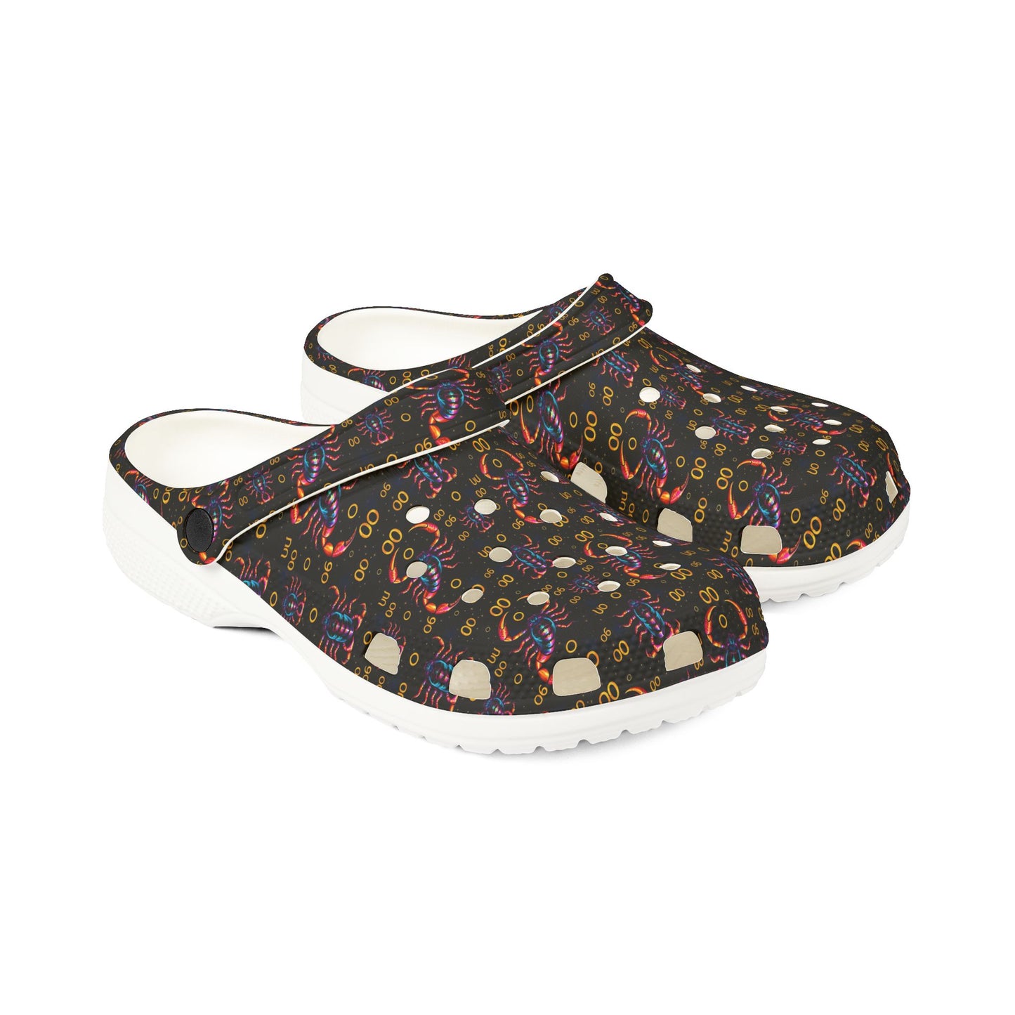 EVA Foam Rubber Shoes, (AOP), Scorpio, Zodiac v4, Pattern