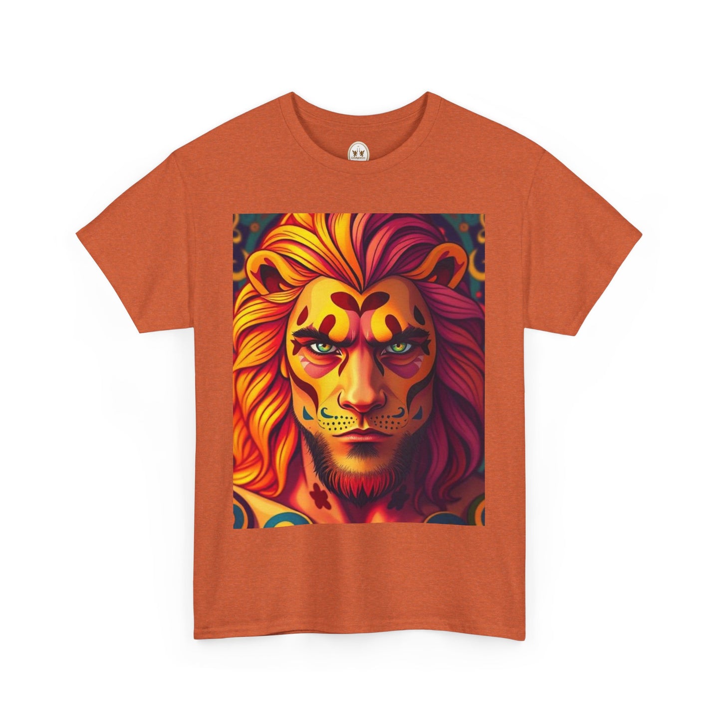 Unisex Heavy Cotton T-Shirt, Leo, Zodiac v2, Sexy Art